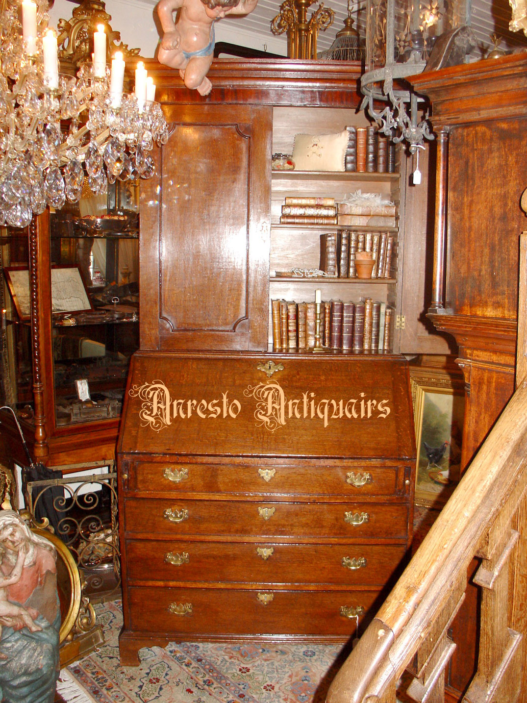 Antieke Engelse Bookcase