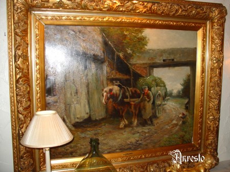 J Deklerck Belgische schilder 19de eeuws Impressionistisch schilderij