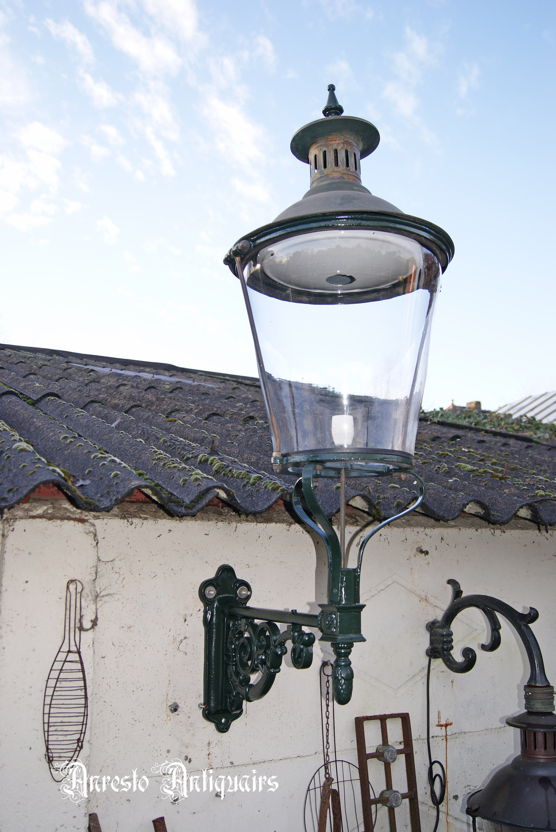 ~Antieke Hollandse lantaarnlamp [ANRESTO klik vergroting]~ 